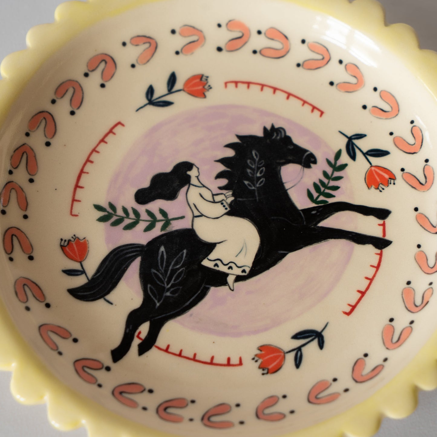 Sunlit Rider Decorative Plate