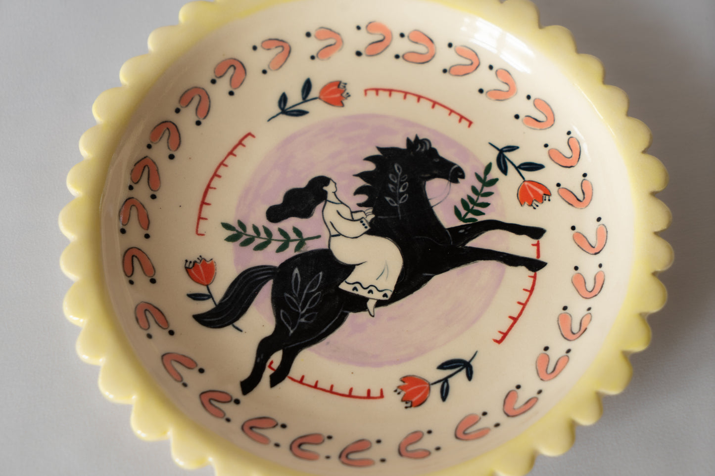 Sunlit Rider Decorative Plate