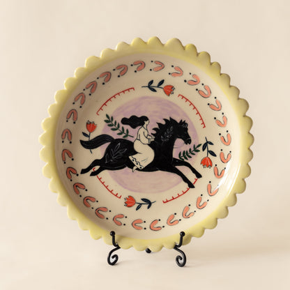 Sunlit Rider Decorative Plate