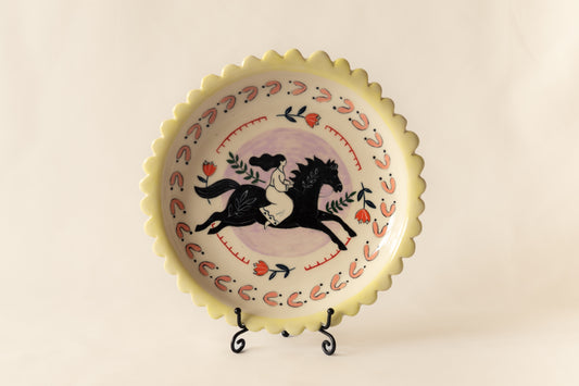 Sunlit Rider Decorative Plate